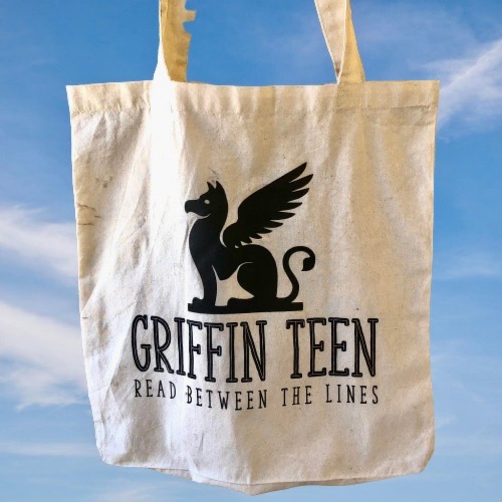 Cloth Tote Bag Young Adult Books GRIFFIN TEEN Read Between The Lines